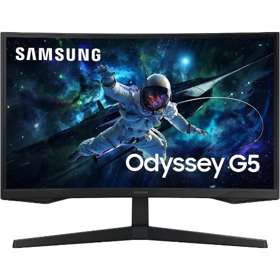 Samsung Odyssey G5 LS27CG552EUXEN monitor, VA, 27", 16:9, 2560x1440, 165Hz, HDMI, Display port, USB