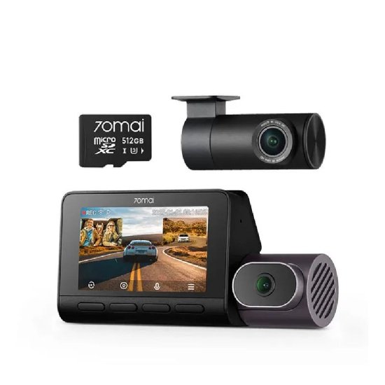 Auto kamera 70MAI T800, SD 512GB, 4K, crna + RC