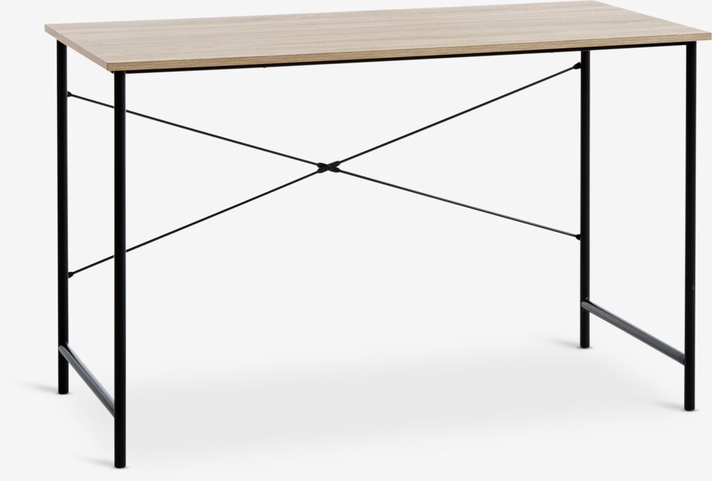 Radni stol VANDBORG 60x120 boja svijetli hrast/crna