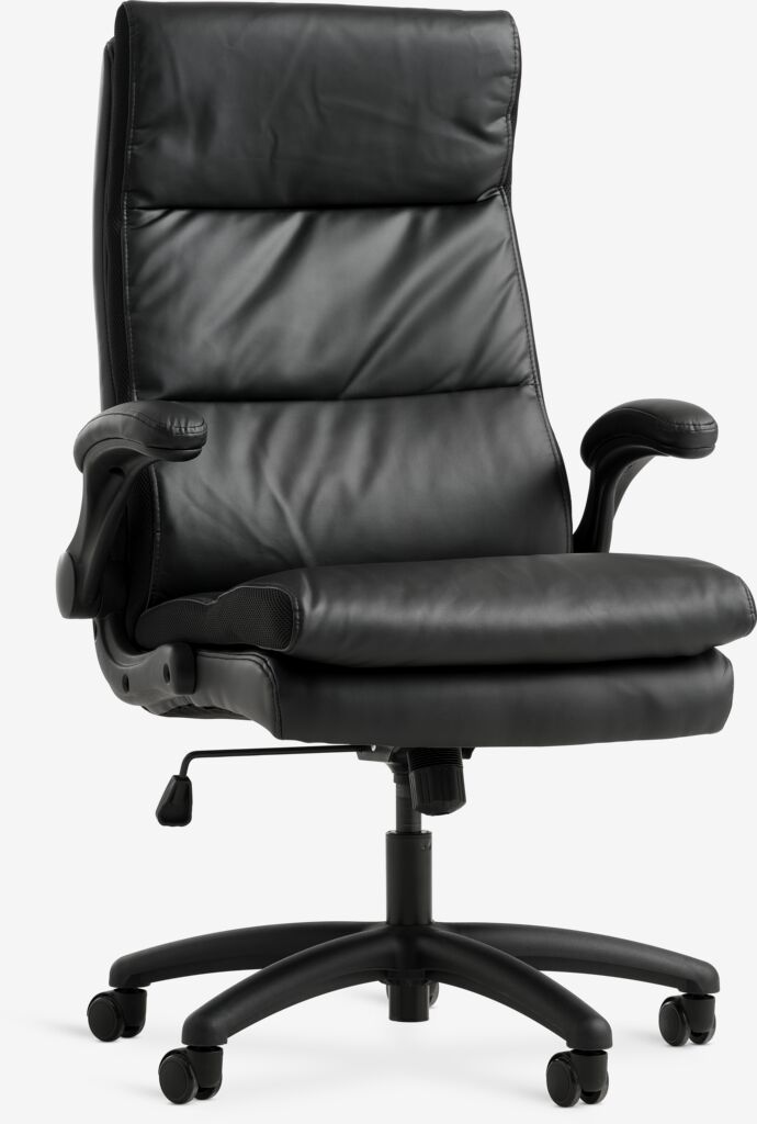 Uredska stolica KASTBJERG crna umjetna koža