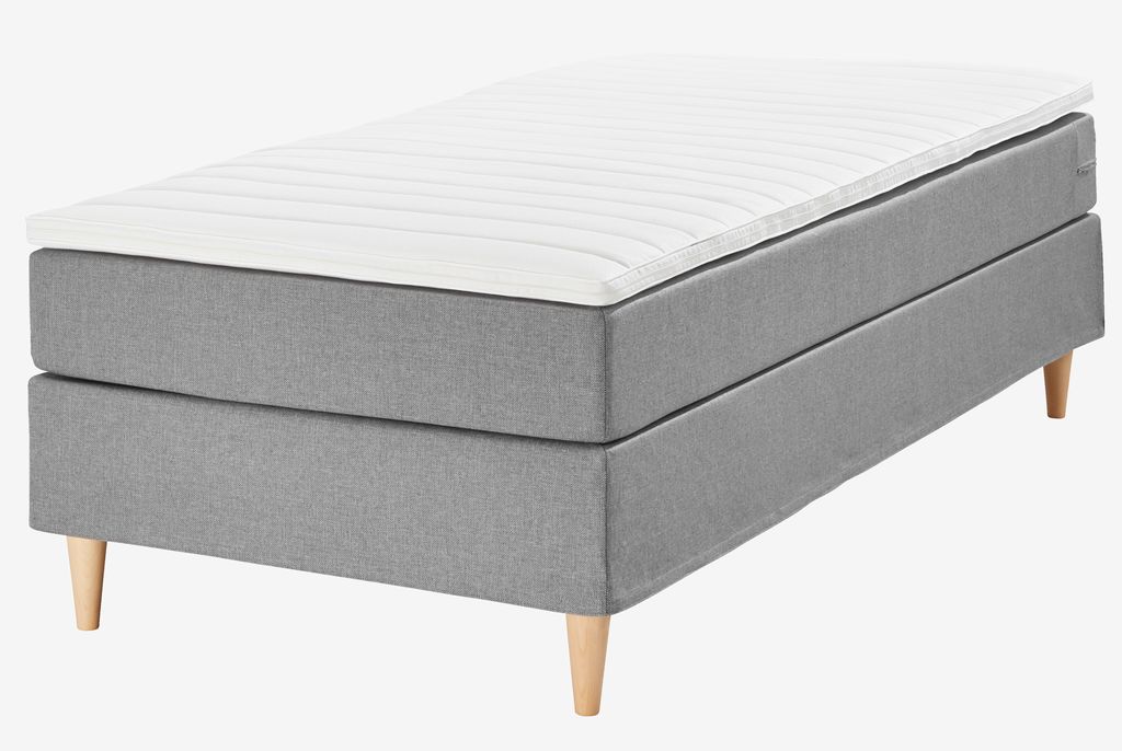 Boxspring krevet 90x200 LEIRKUP siva-23 mekan