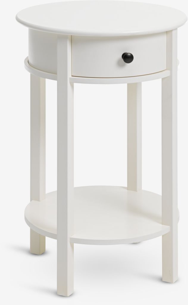 Noćni ormarić EGEBY 1 ladica bijela