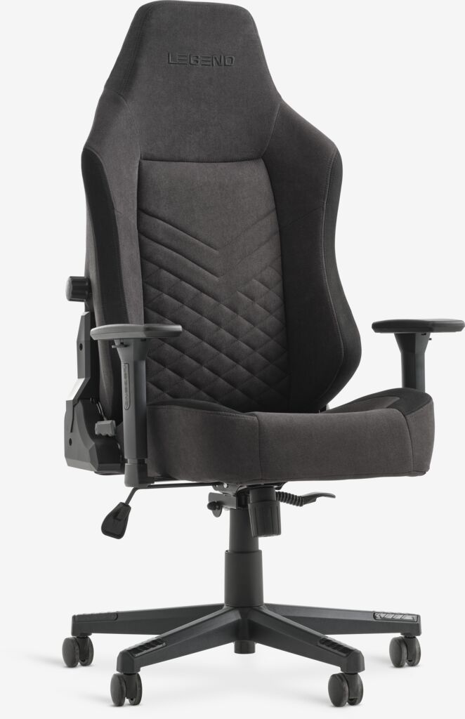 Gaming stolica ABILDAA antracit siva tkanina