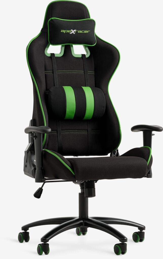 Gaming stolica LAMBJERG crna mreža/zelena