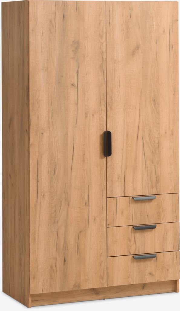 Ormar JENSLEV 96x176 2 vrata divlji natur hrast boja