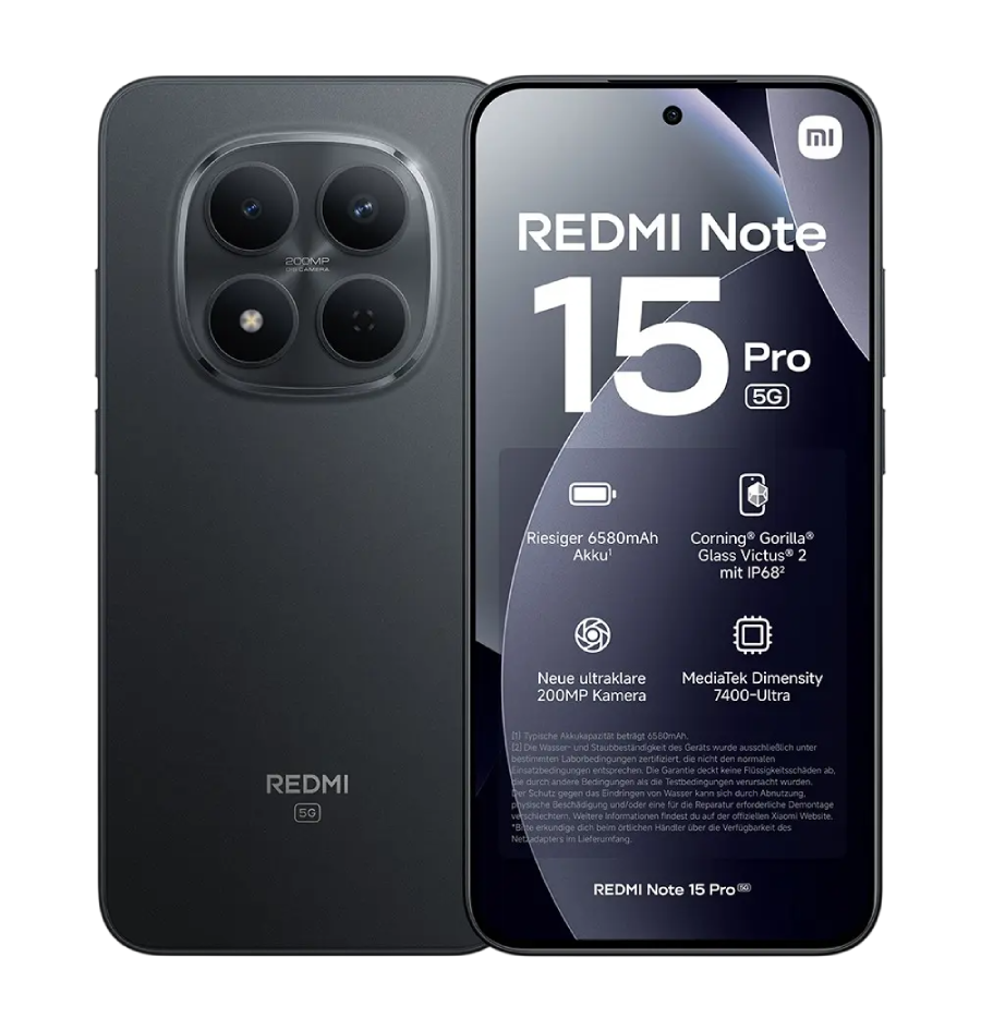 REDMI NOTE 15 PRO 5G 8/512GB: CRNA