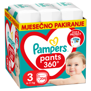 Pampers Pants Pelene-gaćice, Veličina 6, mjesečno pakiranje 132/1