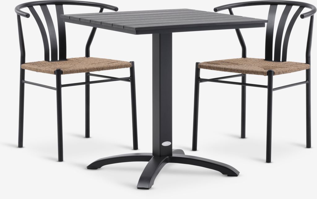 HOBRO D70 stol + 2 TAGMARK stolica crna