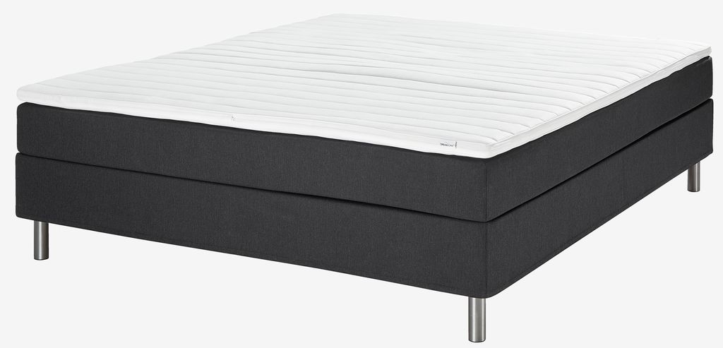 Boxspring krevet 180x200 TYSSA crna-08 mekan PU