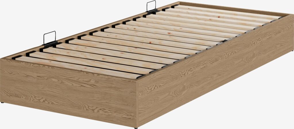 Baza za divan SEDEN 90x200 bočno podizanje natur hrast boja