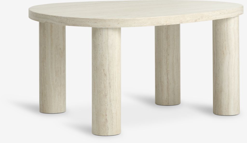 Stolić LUNDEBORG 68x85 boja travertin