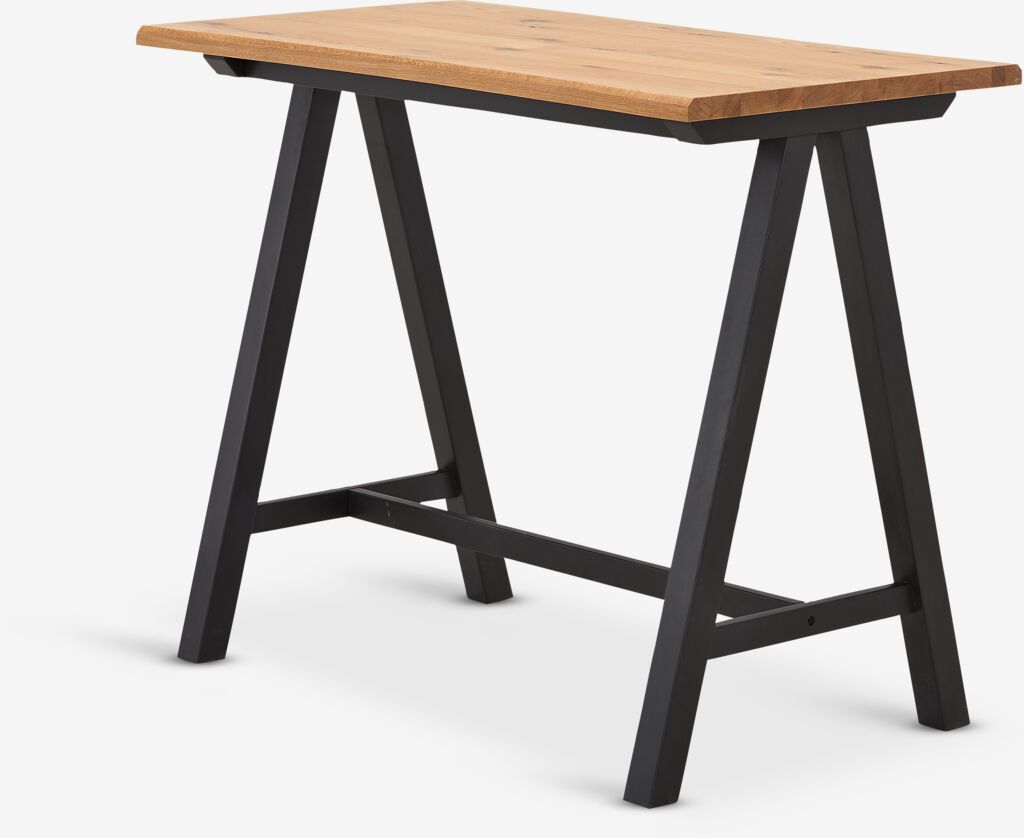 Barski stol SANDBY 71x128 natur hrast/crna