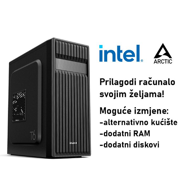 Računalo ADM Workstation W6 Intel i5-14400, 16GB DDR5, 1TB NVMe SSD, Quadro T1000 8GB, Windows 11 Pro