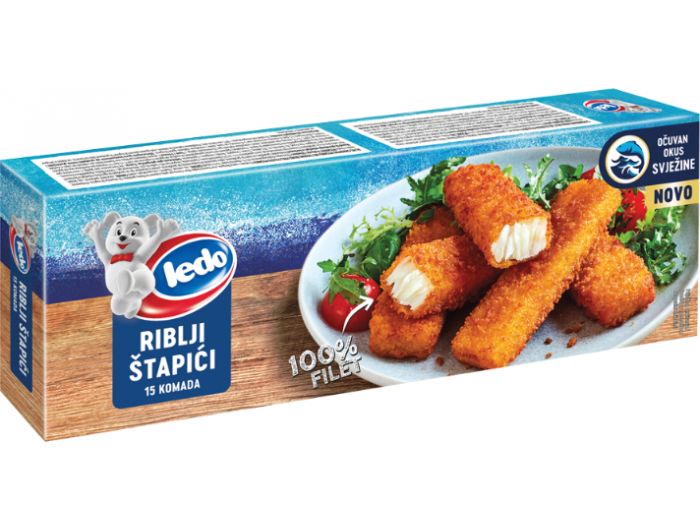 Ledo Panirani filet riblji štapići, 450 g