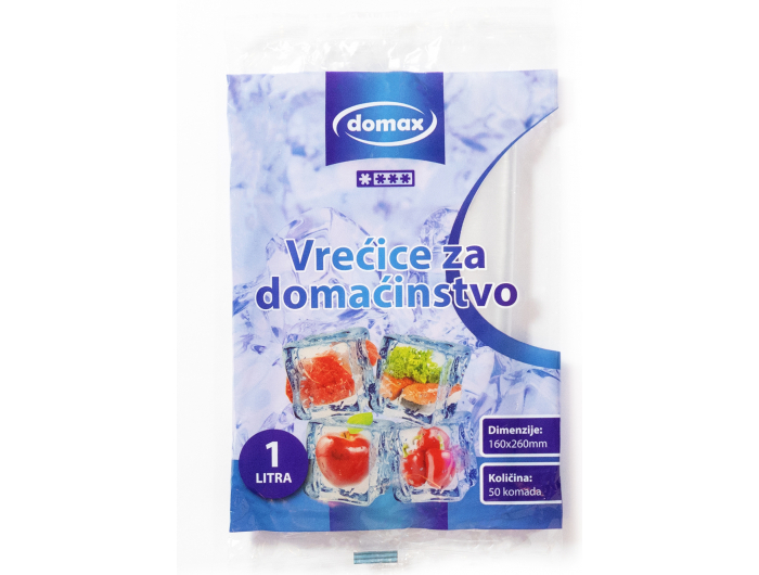 Domax vrećice za domaćinstvo zapremnina 1 L