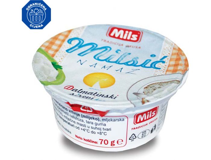 Mils Dalmatinski sirevi mliječni namaz 70 g