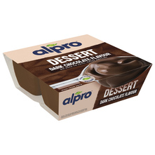 Alpro dessert od soje, okus tamna čokolada, s dodanim kalcijem i vitaminima 4x125 g