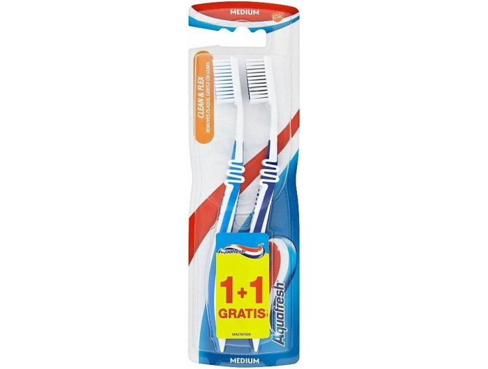 Aquafresh Clean & Flex Četkica za zube Medium 2 kom