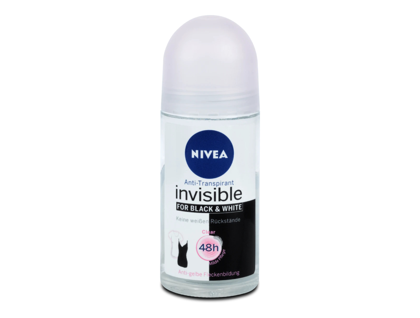 Nivea Black & White invisible Deo roll-on Clear 50 mL