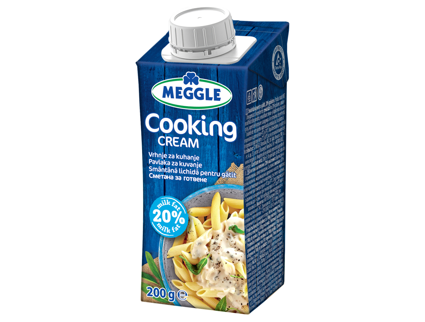 Meggle vrhnje za kuhanje 20% m.m. 200 ml