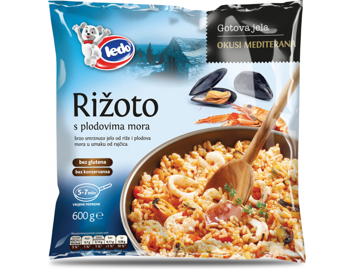 Ledo rižoto s plodovima mora 600 g