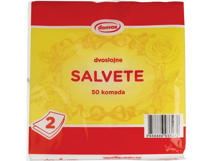 Domax salvete dvoslojne 1 pak 50 kom