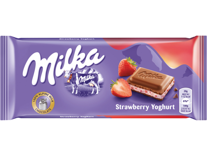 Milka čokolada s jagodom 100 g