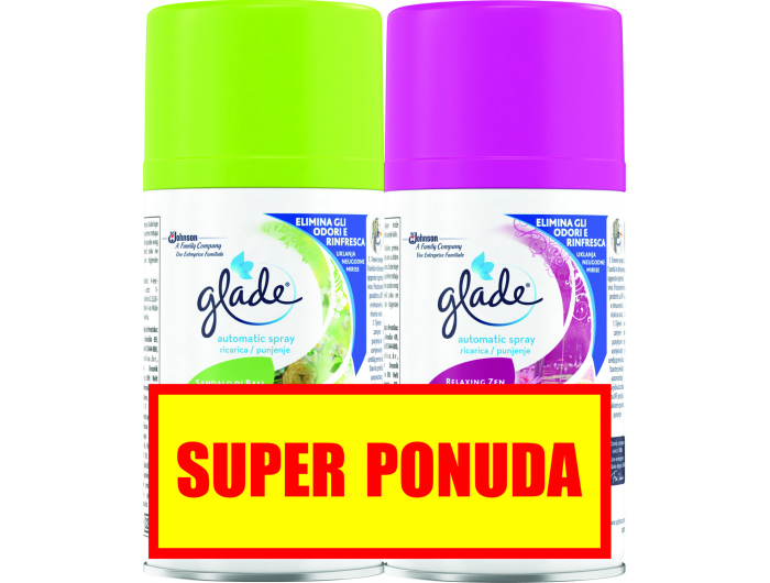 Glade Punjenje za automatski osvježivač razne vrste 2x269 ml