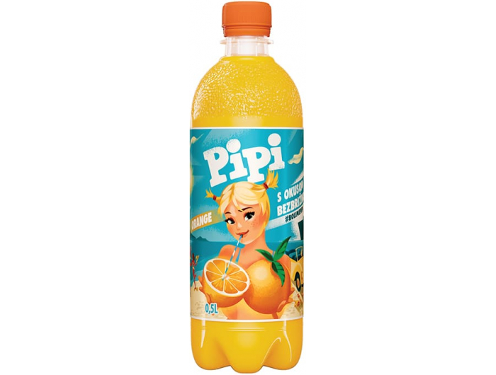Pipi gazirano piće naranča 0,5 L